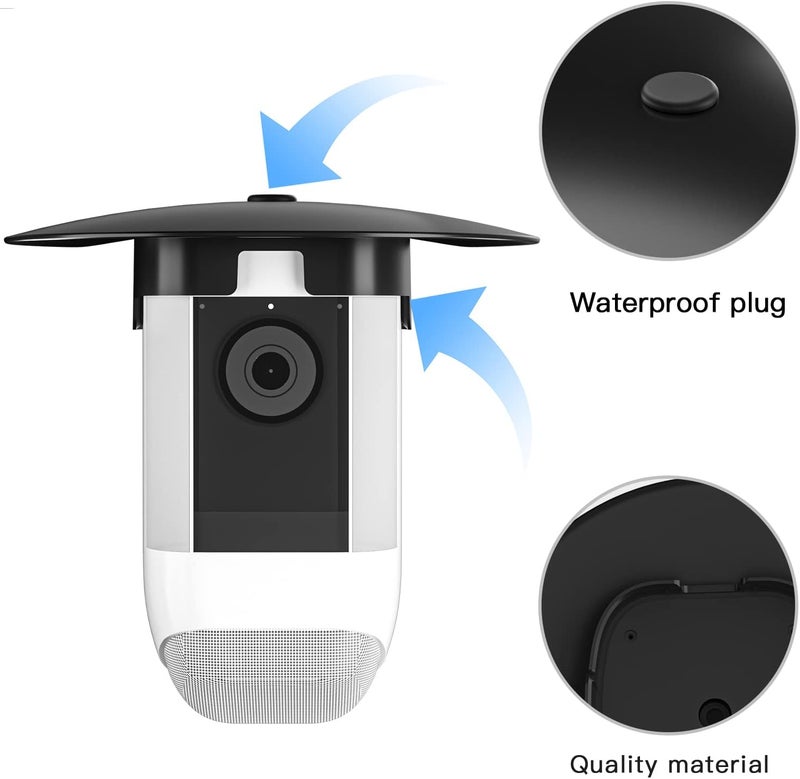 HOLACA Sun Rain Shade Camera Cover for Spotlight Camera Pro, Camera Shield Protective for Resistant UV, Easy to Install - Image 3